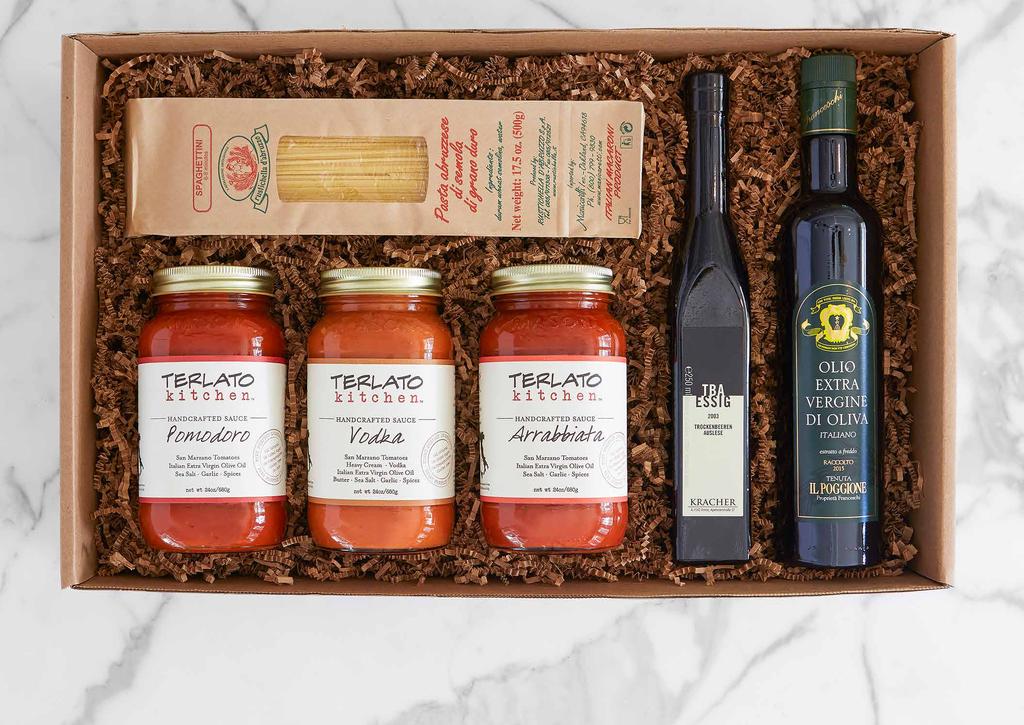 3 pasta dinner GIFT BOX Our family enjoys our sauce with perfectly al dente pasta from Rustichella d Abruzzo, an Italian brand with a focus on quality.