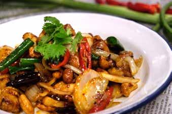 Pad cha seafood - ผ ดฉ าทะเล Wok fried southern style