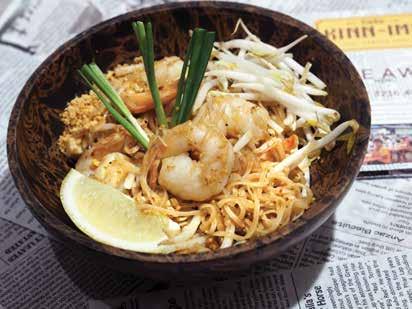 Pad Thai - ผ ดไท Stir fried rice noodle, peanut,