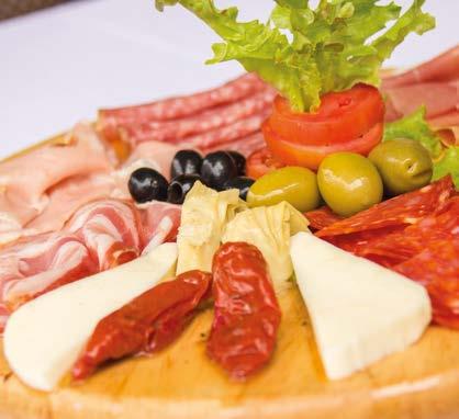 ANTIPASTO served with home made bread Mediterranean Plate.