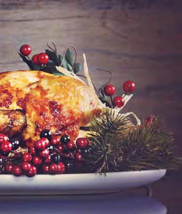ROAST Free-range turkey with chestnut stuffing and bread sauce Serves 6-7 Prep 1 hour INGREDIENTS 1 free-range bronze or white turkey (5kg) CHESTNUT STUFFING 170g butter 340g chopped onion 1 tin