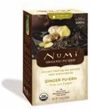NUMI ORGANIC TEA INTRODUCES FIVE NEW FLAVORS OF ORGANIC PU ERH TEA AT SAN FRANCISCO S WINTER FANCY FOOD SHOW Delicious artisanal blends added to Numi s top-selling line of ancient healing teas.
