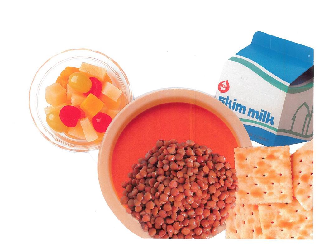 Mixed Fruit-Fruit 1/2 cup Milk-Skim (unflavored) 1 cup the Tomato Soup with Lentils Making Education