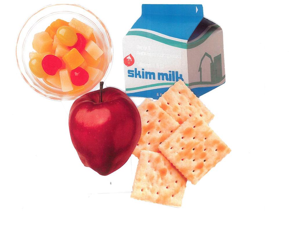 the Mixed Fruit-Fruit 1/2 cup Milk-Skim (unflavored) 1