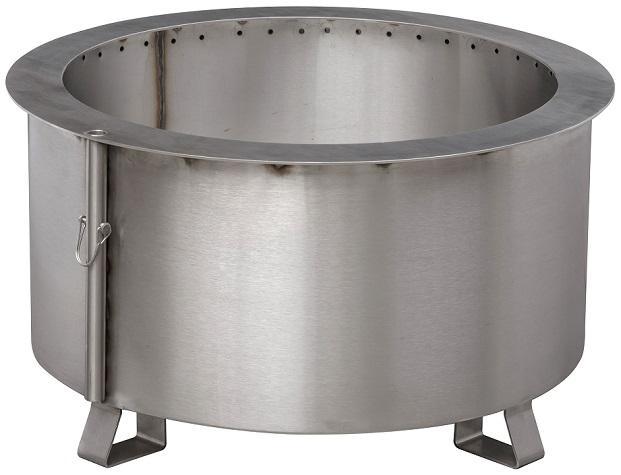 Steel or Stainless Steel - #: DF-24LD or DF-24LD-SS - 24" Lid Diameter Double Flame 24" Grill with Post - Stainless Steel - #: