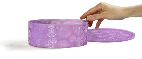 eight inch cake ring or can be trimmed to fit a 20