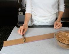 Fit Into Cake Ring Place your filled Cake Liner into the cake ring, and smooth seam line.