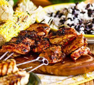 Frango Churrasco (Grilled Lemon & Garlic Chicken) Servings: 4 Yield: 4-6 Cook: 15 minutes Preparation Time: 15 minutes 900 g boneless chicken thighs (skin-on if possible) zest and juice 2 lemons 1