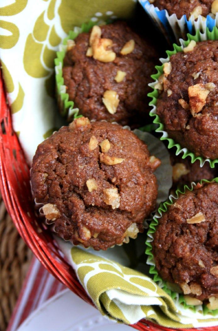 Pumpkin Spice Muffins with Walnuts and Molasses Adapted from Daily Garnish Makes 12 muffins 1 ½ cups flour 1 tsp baking soda ¼ tsp salt 1 tsp ground cinnamon ½ tsp ground ginger ½ tsp ground nutmeg ¼
