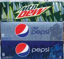 98 Pepsi Diet Pepsi Mtn Dew 2/6.98 6 pk. 24 oz. btls.