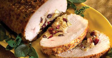 A fresh, all-natural turkey superbly seasoned and filled