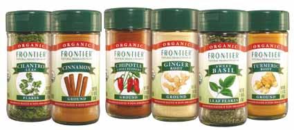 Frontier Specials Member NEWS Frontier Specials Specials Closeouts Organic Bottled Spices - 15% Off Item # Product Name Wt./ Reg. Whls Sale Price SRP 18449 Allspice Powder Certified Organic 1.83 4.