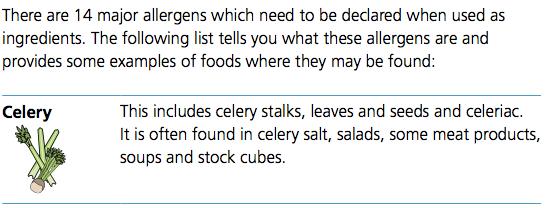 ALLERGENS ADVICE There have recently been big changes to the information that food businesses must give to their customers.
