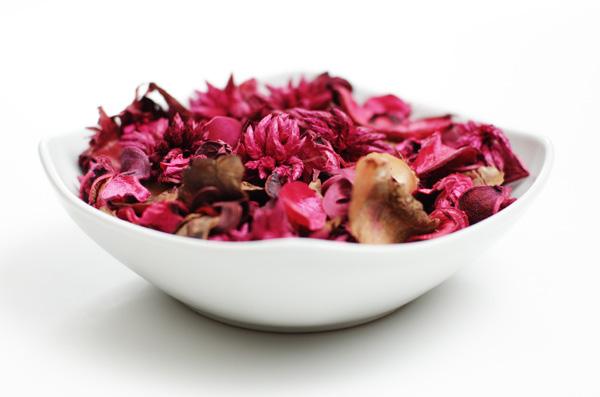 Potpourri Potpourri Potpourri is a blend of flowers, herbs, essential oils, spices, and a fixative material that allows your fragrance to last such as Fiberfix or Orris Root.