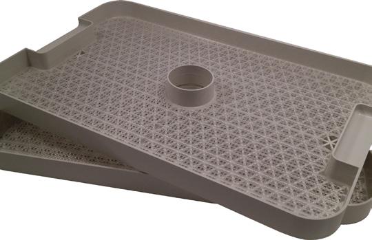 Extra Trays Available in packs of two regular trays with two mesh tray inserts.