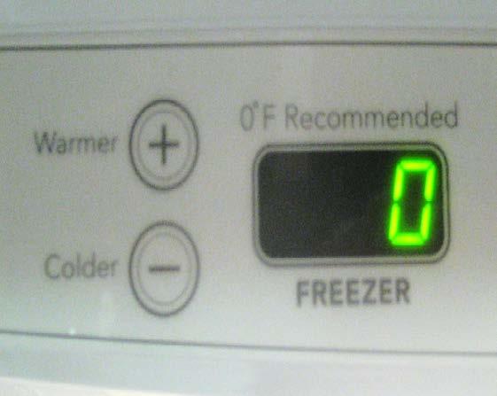 Freezing Pointers Check freezer temperature 0 o F for best quality