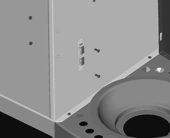 Assemble two Rear Panels to the cart assembly using eight Screws (TN).