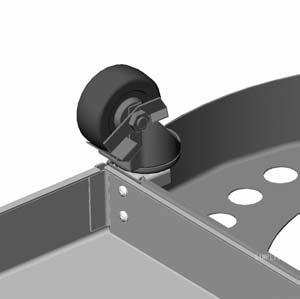 Assemble the Right Base and the Left Base to the Center Base using two screws