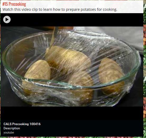 #15: Precooking Instructions: Watch this video
