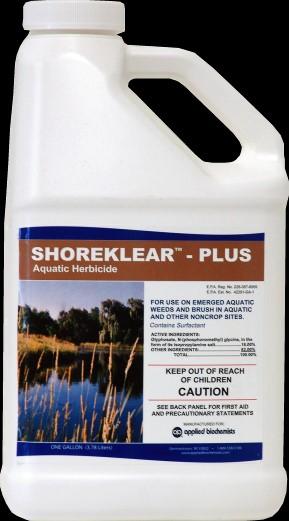 Shoreklear Plus has a non-ionic surfactant included which gives you two products for the price of one! Application rates: 1 gallon treats up to 1/2 an acre $69.