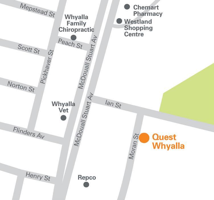 Quest Whyalla Fact Sheet APARTMENT FACILITIES & FEATURES Separate living and dining areas Fully equipped kitchens and laundry facilities Kitchenettes in Studios Stylish furnishings Apartment