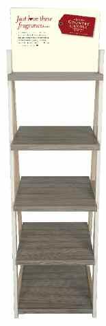 Merchandising small large large Ladder stand The ladder stands are the perfect
