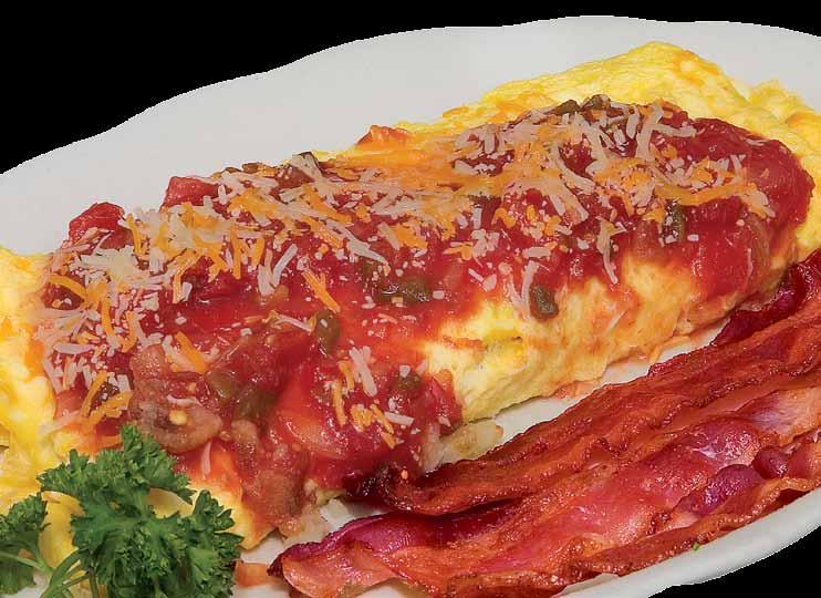 79 MEXICAN Omelette Stuffed with Chili and Cheddar Jack Cheese. 6.