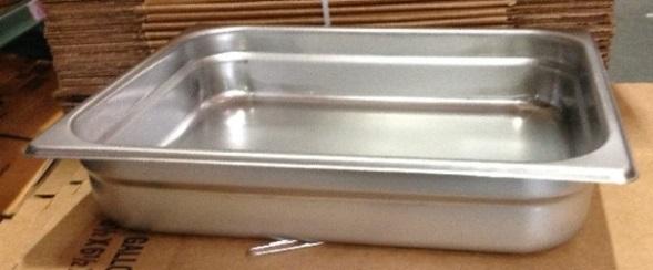 STEAM TABLE PAN 1/2SIZE 2.5DEEP (CMS# 4102) Suggested Uses: Used to present hot food on a steam table line.