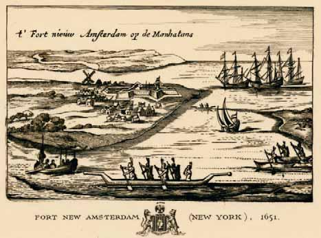 78 CHAPTER 3 PLANTING COLONIES IN NORTH AMERICA, 1588 1701 The earliest known view of New Amsterdam, published in 1651.