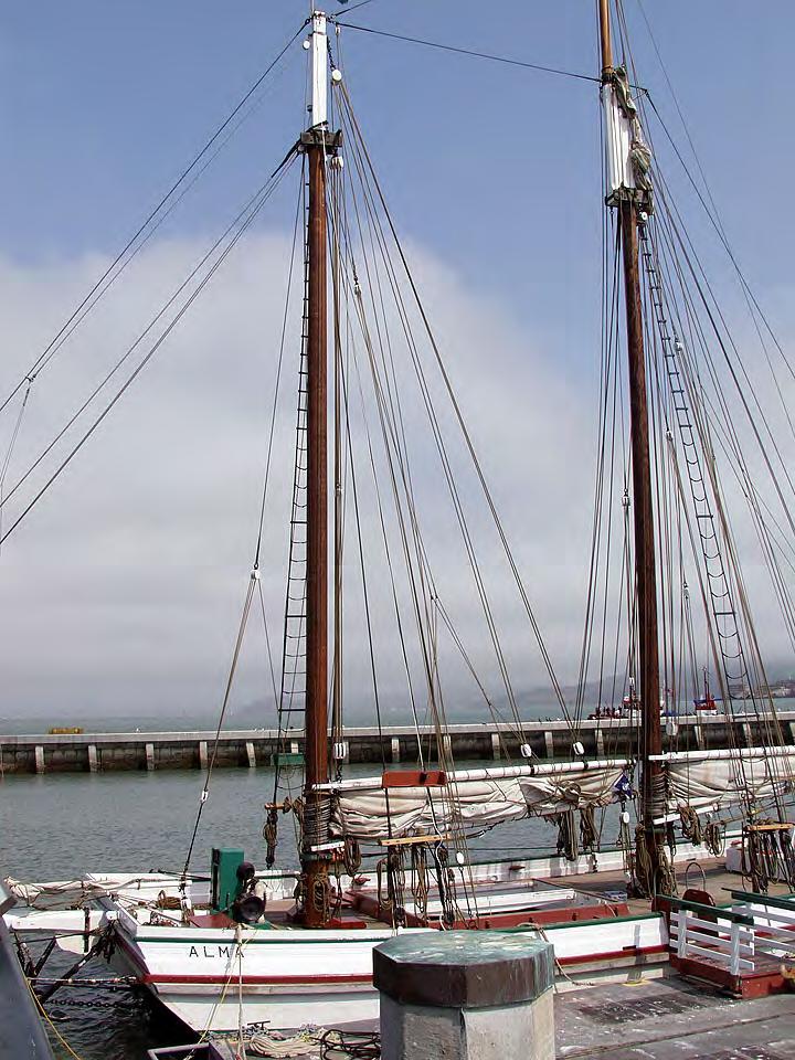 Hyde Street Pier (July 2002) This scow used to sail San Francisco Bay with hundreds of others. They hauled hay.