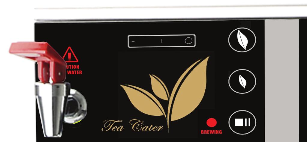 8. OPERATING INSTRUCTIONS Brewing Tea Cater 1/1 Full brew 2.5 litres 8.6. START BREWING 1. Start brewing by pressing brewing button 1/1 for a 2.5 litre brew. 1/2 Half brew 1.