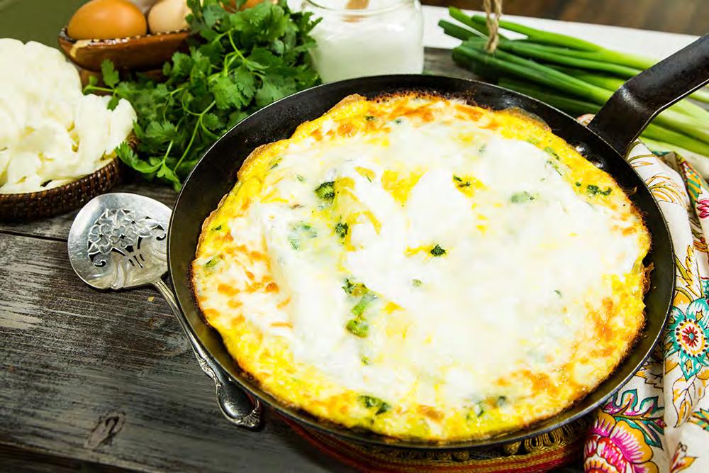 Mexican Frittata Total time: 25 min, Yield: 2 to 4 servings Ingredients: ½ tablespoon olive oil 2 to 3 green onions/scallions, sliced (white and pale green parts only) 3 large eggs 1 tablespoon water