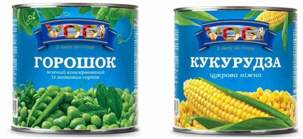 Conservation Canned Vegetables Conservation Tender sweetish flavor of new green peas of the best varieties and juicy sweet corn