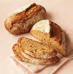 spelt grains and sprouted rye. This rustic stone baked spelt bread is finished with a top cut and flour dusted.