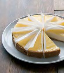 Units: 2 Portions: 12 US22 Lemon Cheesecake (pre-portioned) Lemon filling of soft cheese, eggs and dairy