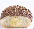 FILLED DONUT Twice filled chocolate and hazelnut cream donut, topped with