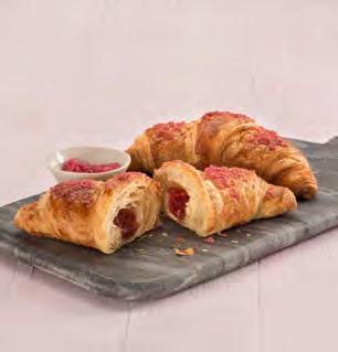 CROISSANTS COUP DE PATES 25336 Raspberry Croissant Rich raspberry centre inside a light flaky croissant