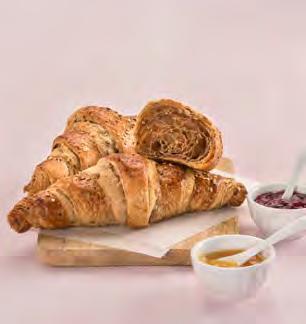 Units: 32 Weight: 100g 20-30 mins / 0-4 C 20-25 mins / 165-175 C 22122 Multiseed Wholemeal Croissant