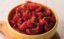 Units: 12 Weight:500g Defrost: 4-6 hr / 0-4 C 43011 Sun Blushed Tomatoes Succulent semi-sun dried tomatoes marinated in rich