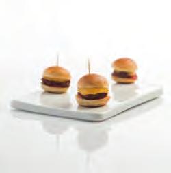WARM SAVOURY CANAPÉS COUP DE PATES 6963 Mini Aberdeen Angus Cheese Burgers Our new improved recipe,