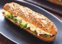 convenient ready to use demi baguette, with a golden crust and light white crumb.