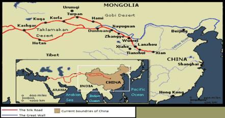 4 The was about 4,000 miles long. It consisted of many different routes and branches, each passing through different settlements.