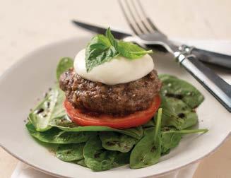 Citrus Herb Caprese Burgers 2 tablespoons Citrus Herb Seasoning 2 tablespoons hot water 1½ tablespoons Avocado Oil 1 pound lean ground beef ½ pound ground mild Italian sausage 1 (8 ounce) package