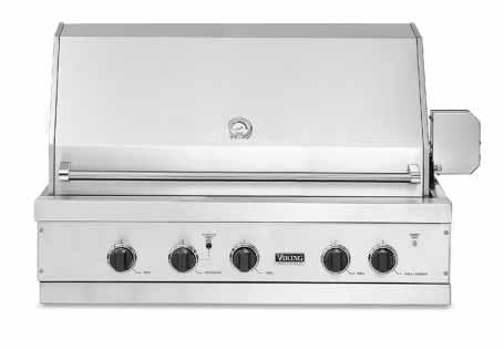 41 W. Ultra-Premium Gas Grill Standard Features & Accessories All models include 25,000 BTU stainless steel grill burners produce intense searing heat across entire grilling surface Extra-deep sealed