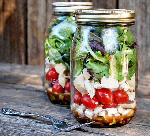 Build A Better Jar Salad We all would like to be eating better, but how do we translate that to our brown bag lunch? Why not try a salad in a jar?