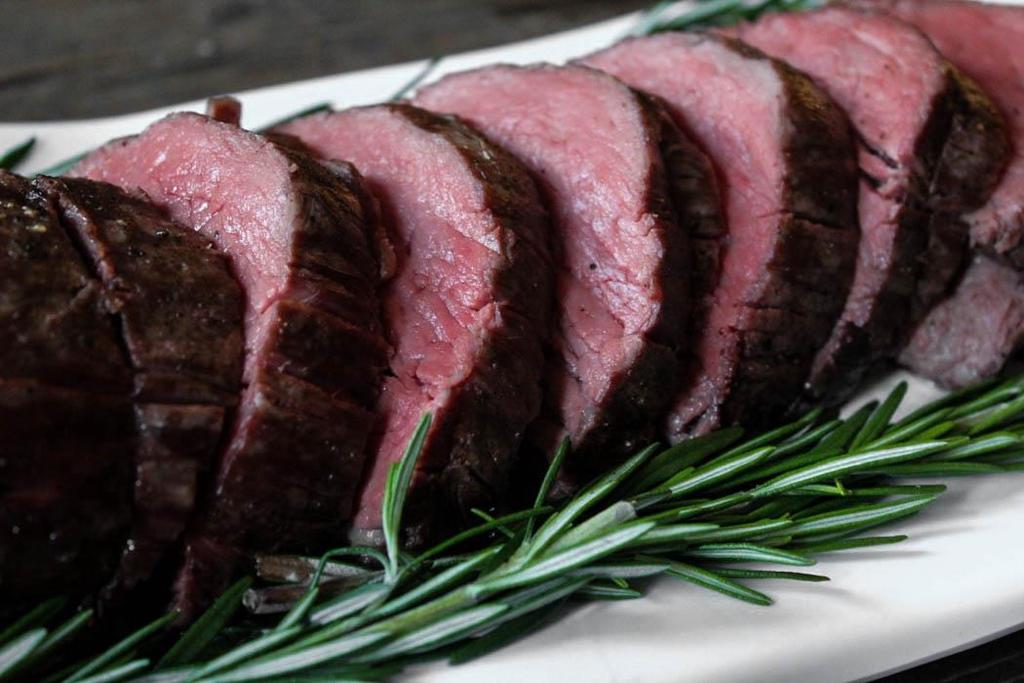 Barefoot Contessa s Roasted Filet of Beef 1 whole filet of beef (4 to 5 pounds), trimmed and tied 2 tablespoons unsalted margarine or butter at room temperature 1 tablespoon kosher salt 1 tablespoon