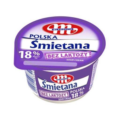6. Polska Śmietana lactose-free cream 18% fat / Plant in Kościan Śmietana Polska 18% cream is a product needed in any kitchen with the most popular fat content and extensive culinary applications.