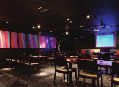 The space can be adapted to suit your requirements and includes an audio-visual system with a projector and connections for a laptop and ipod.