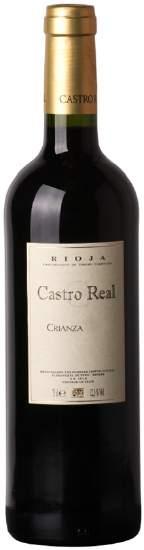 CASTRO REAL RIOJA CRIANZA VARIETAL: 85 % tempranillo 10% garnacha 5% mazuelo VINTAGE: 2013 ALCOHOL: 13,5% WINEMAKER: Javier Gil WINEMAKING: Special selection of Tempranillo and Garnacha grapes from