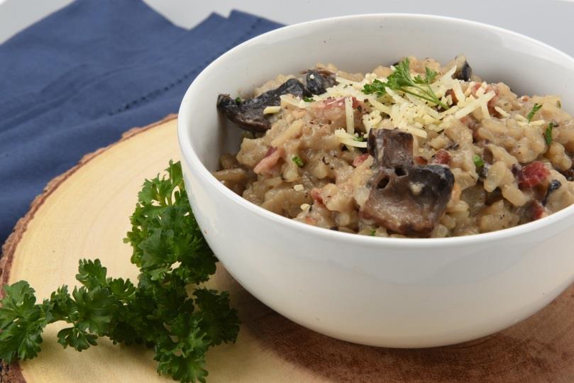 Mushroom Risotto Prep time: 10 minutes Cook time: 40 minutes Servings: 4-6 2 tsp.
